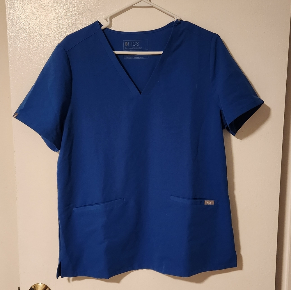 Figs Electric Blue Casma Large